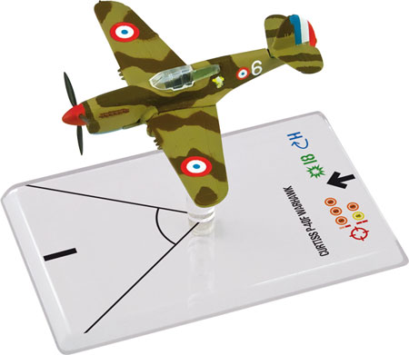 Wings of War Miniatures II - Curtiss P-40E Warhawk - Jean Gisclon