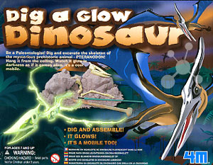 Dinosaurier Ausgrabung Pteranodon (leuchtend)