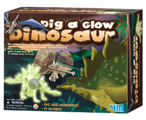 Dinosaurier Ausgrabung Stegosaurus (leuchtend)