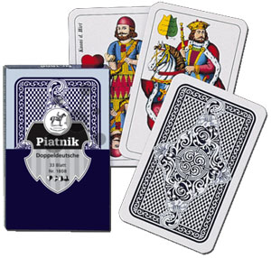 Doppeldeutsche Spielkarten 33 Blatt Ornament