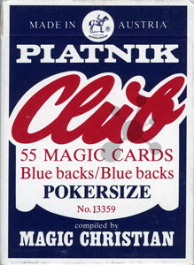 Magic Club Poker Blue/Blue