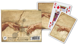 Michelangelo - The Creation of Adam Spielkarten