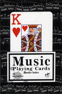 Music Spielkarten - Jumbo Index