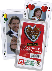 Tarock Schafkopf Premium glatt - Dahoam is Dahoam