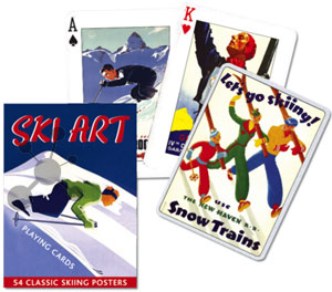 Ski Art Spielkarten