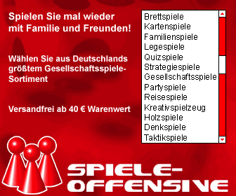 www.Spiele-Offensive.de - Ihr Shop für Gesellschaftsspiele aller Art