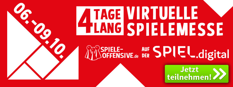 Save the date 06.-09.10.: Die Spiele-Offensive.de auf der SPIEL.digital!