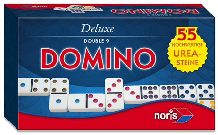 Deluxe - Domino Doppel 9 in Magnetschachtel