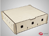 e-Raptor Universale Aufbewahrungsbox (Medium) - natur (Holz) 