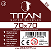 Shield Titan - 100 Super Sleeves für Kartengröße 70 x 70 mm