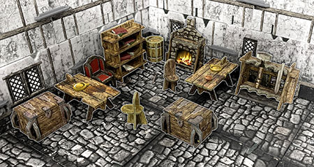 Battle Systems - Fantasy Village Furniture