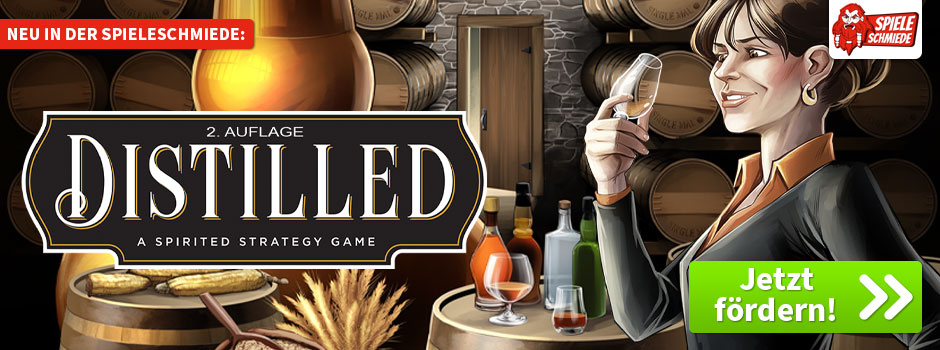 Jetzt in der Spieleschmiede: Distilled - 2. Auflage