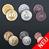 Metall-Spielgeldmünzen für Hegemony